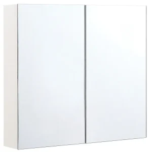 Armadietto da bagno con specchio 80 x 70 cm NAVARRA