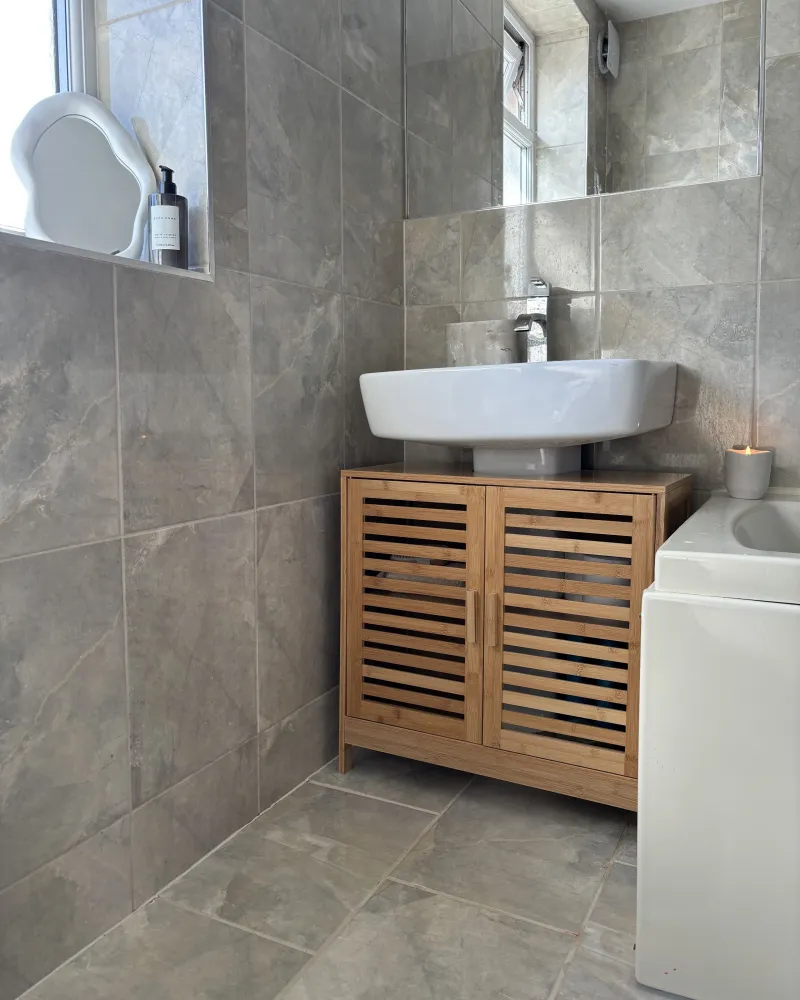 Armadietto da bagno legno di bambù chiaro MISSOULA