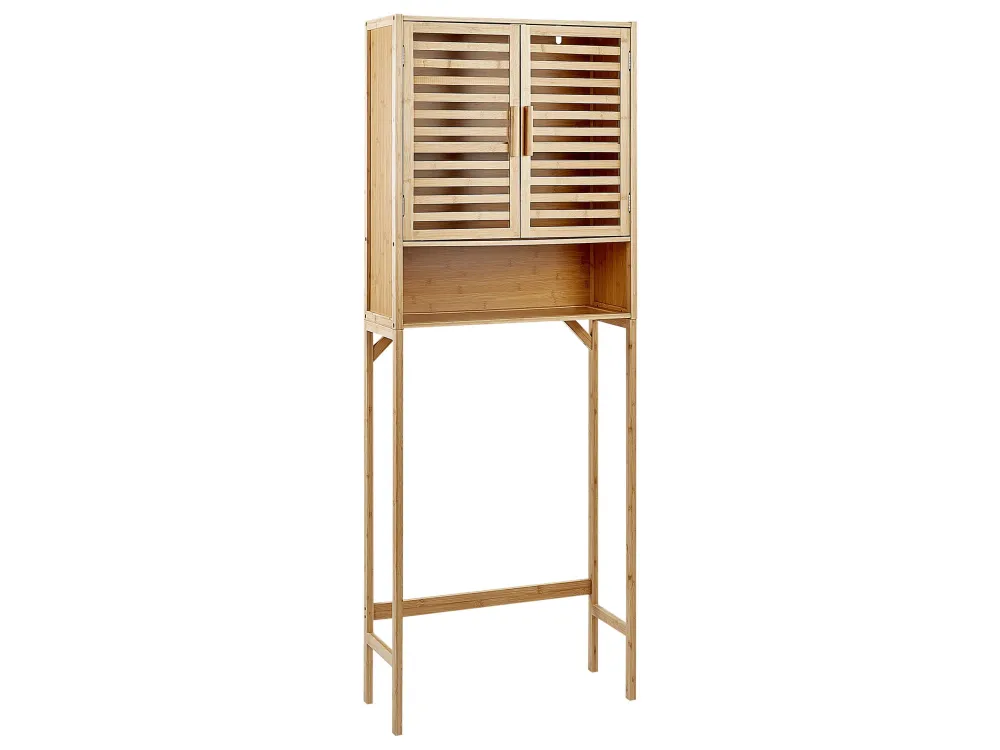 Armadietto da bagno legno di bambù chiaro OKARCHE