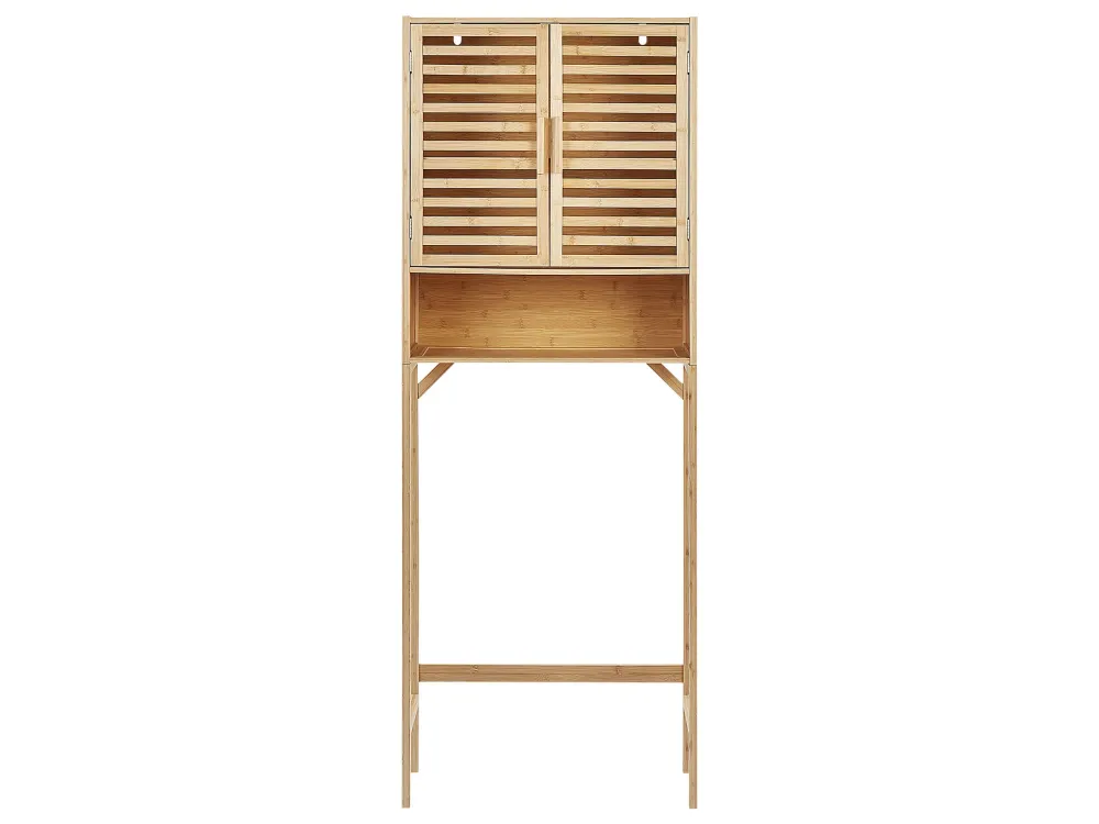 Armadietto da bagno legno di bambù chiaro OKARCHE