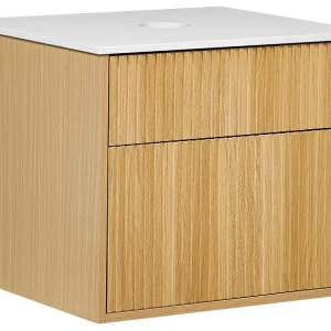 Armadietto da bagno legno chiaro 60 x 52 cm BEXTI
