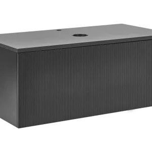 Armadietto da bagno nero 100 x 52 cm ALZIRA