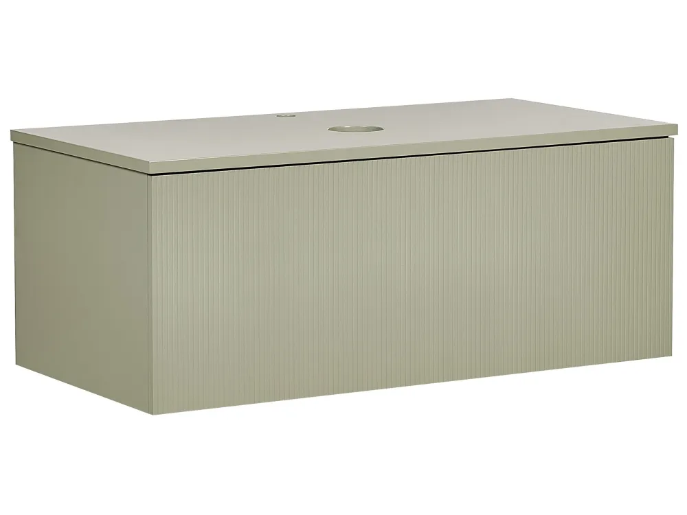 Armadietto da bagno verde 100 x 52 cm ALZIRA