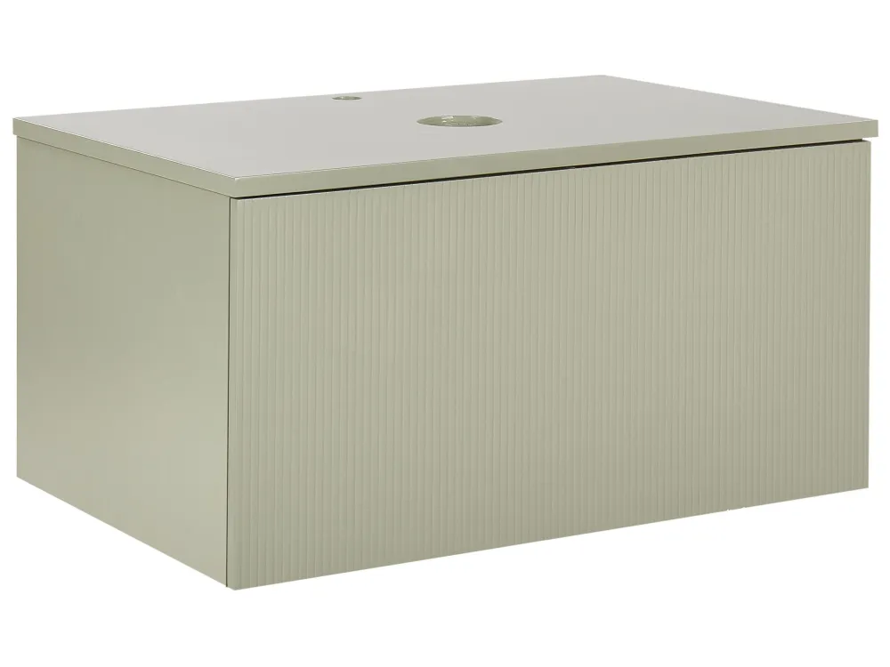 Armadietto da bagno verde 80 x 52 cm ALZIRA