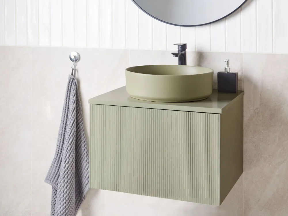 Armadietto da bagno verde 60 x 52 cm ALZIRA