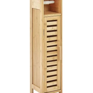 Armadietto porta carta igienica legno di bambù chiaro OLATHE
