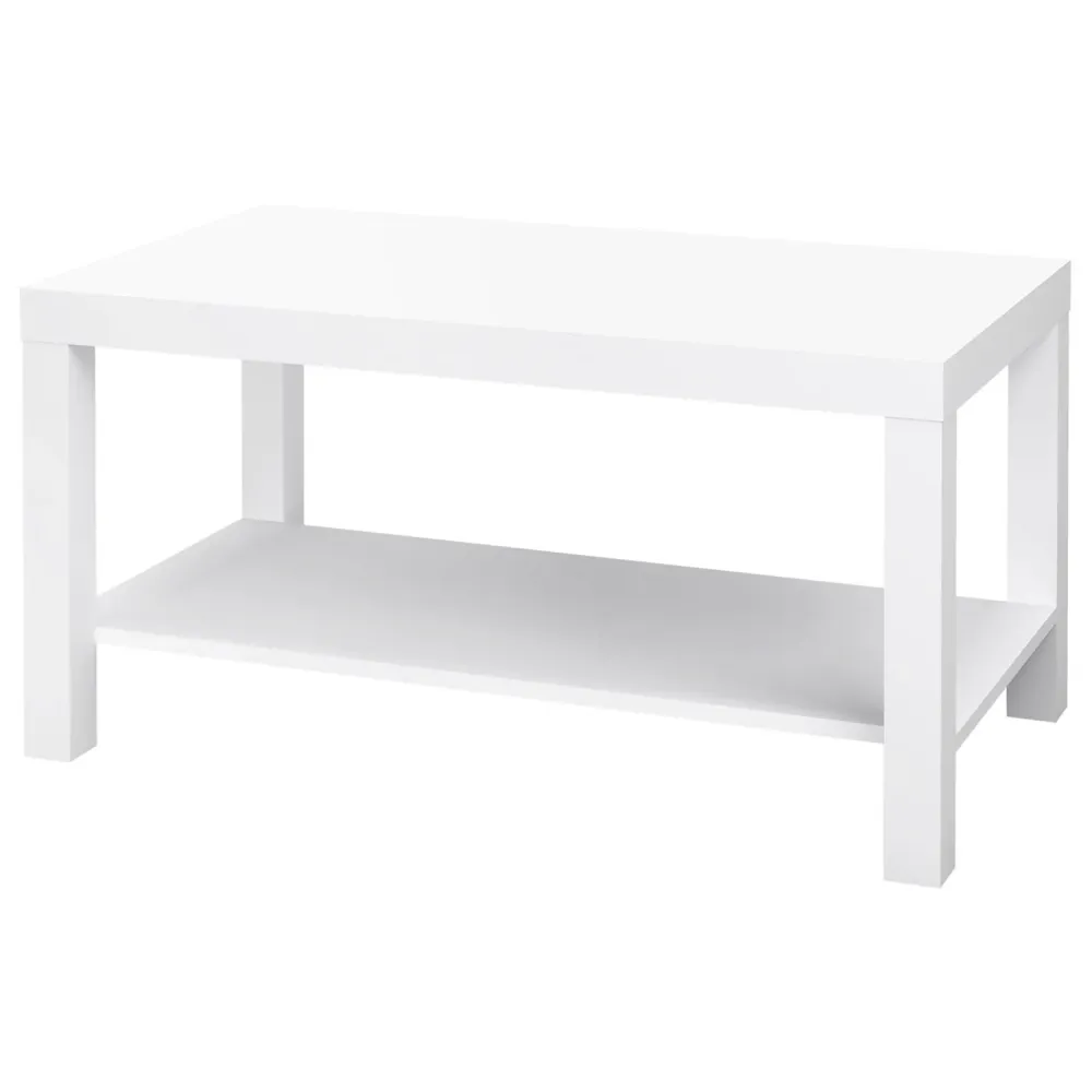 VESTIAMO CASA - Tavolino con Mensola Bianco - h45x90x50 cm