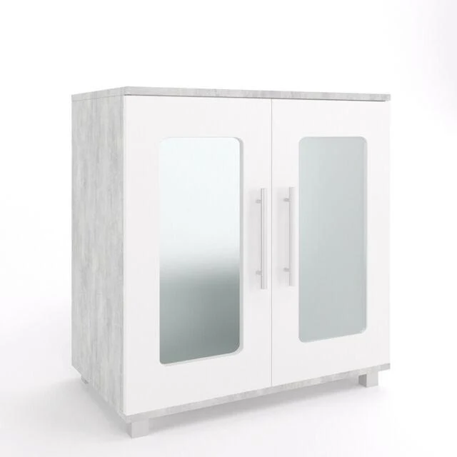 Vicco Mobile sottolavabo Rayk Armadietto per lavandino bagno Cemento