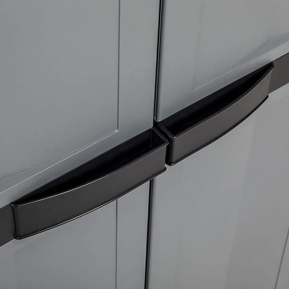 Armadio Portascope con 4 Ripiani Regolabili per Interno ed Esterno Portata 15 Kg