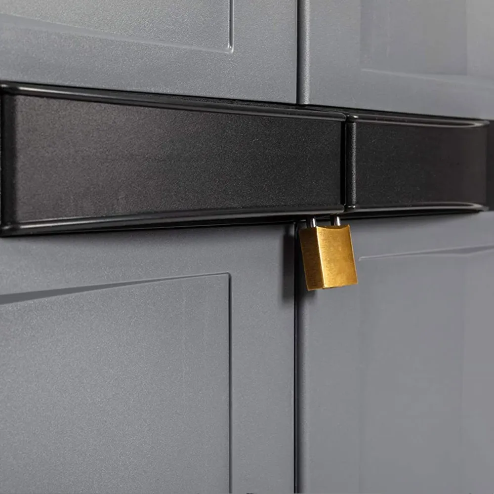 Armadio Portascope con 4 Ripiani Regolabili per Interno ed Esterno Portata 15 Kg