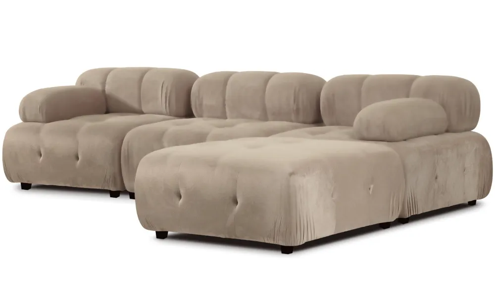 Divano di design componibile e trasformabile Hollywood Velours Taupe