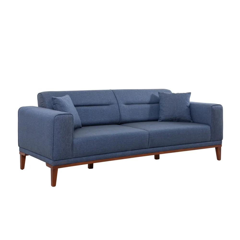 Divano letto Agios 3 posti Tessuto Blu Ombroso