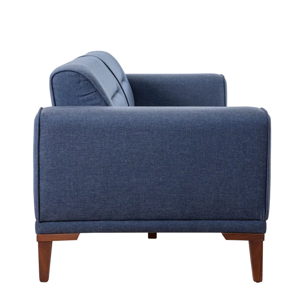 Divano letto Agios 3 posti Tessuto Blu Ombroso