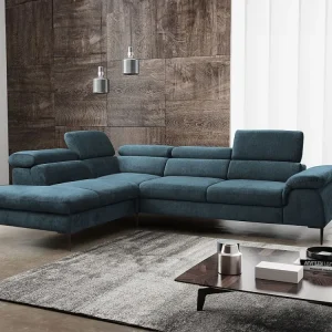 Divano letto angolare Tessuto Blu Angolo sinistra SEPINA di PASCAL MORABITO