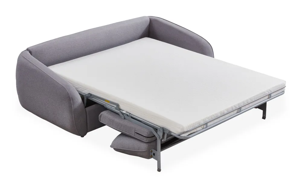 Divano letto Naturali express Tessuto Grigio evidente