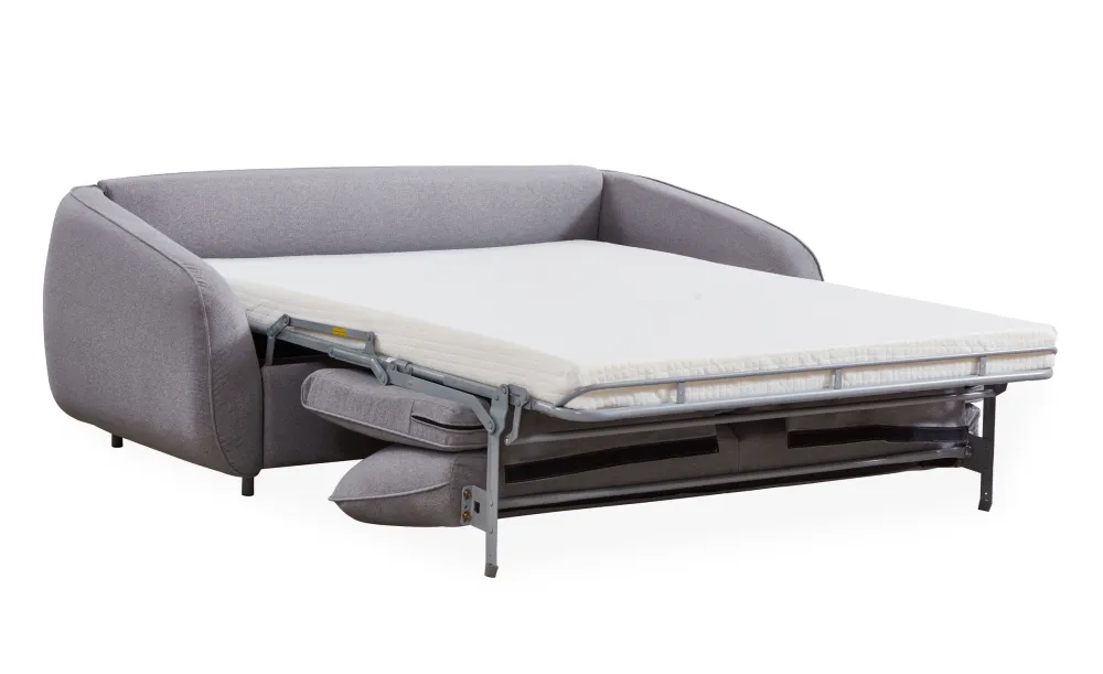 Divano letto Naturali express Tessuto Grigio evidente