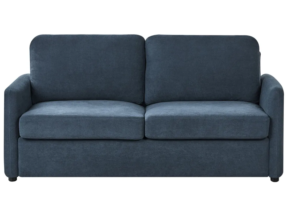 Divano letto 3 posti tessuto blu marino BENNAS