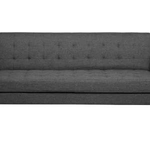 Divano letto tessuto grigio nero VEHKOO