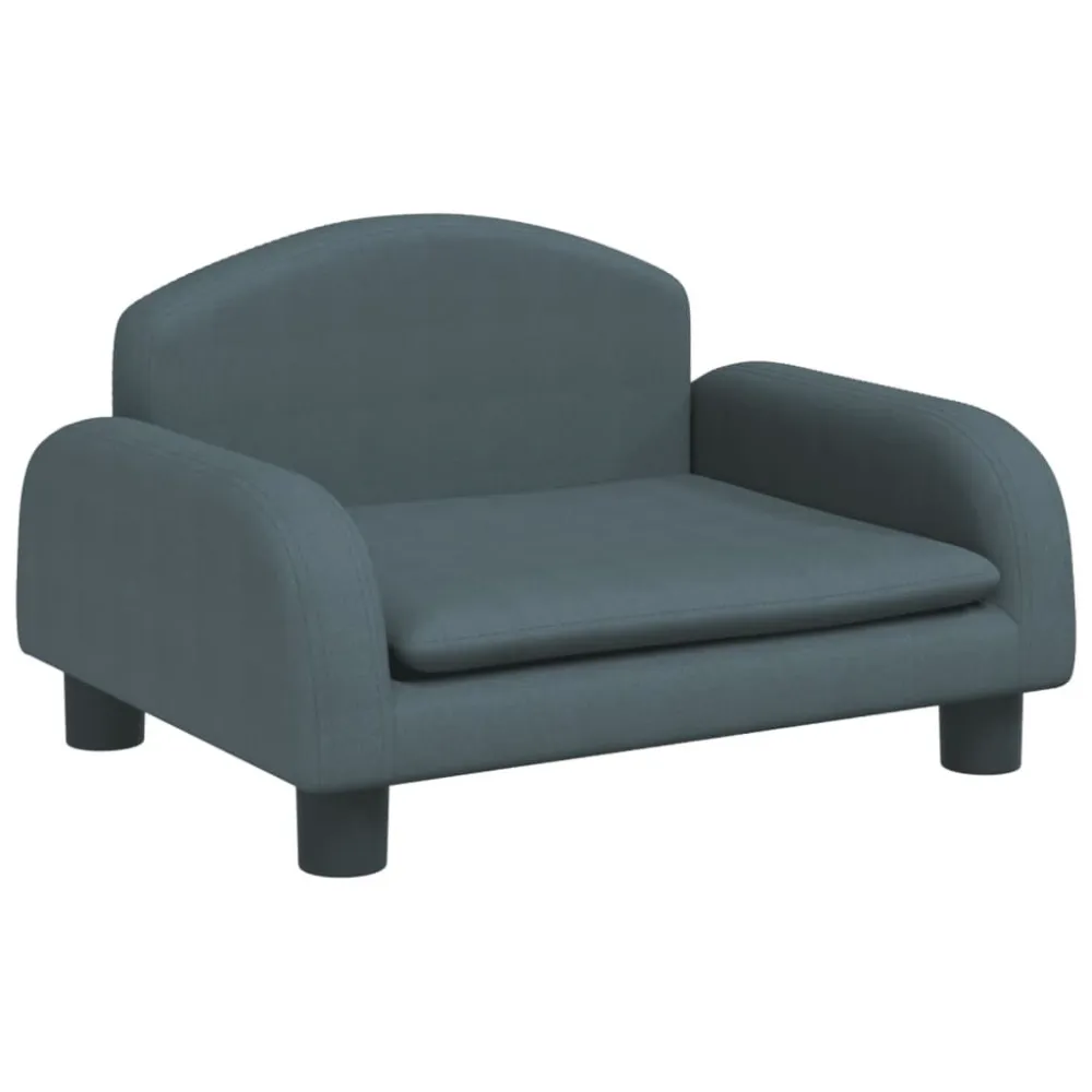 Divano per Bambini Grigio Ombroso 50x40x30 cm Tessuto