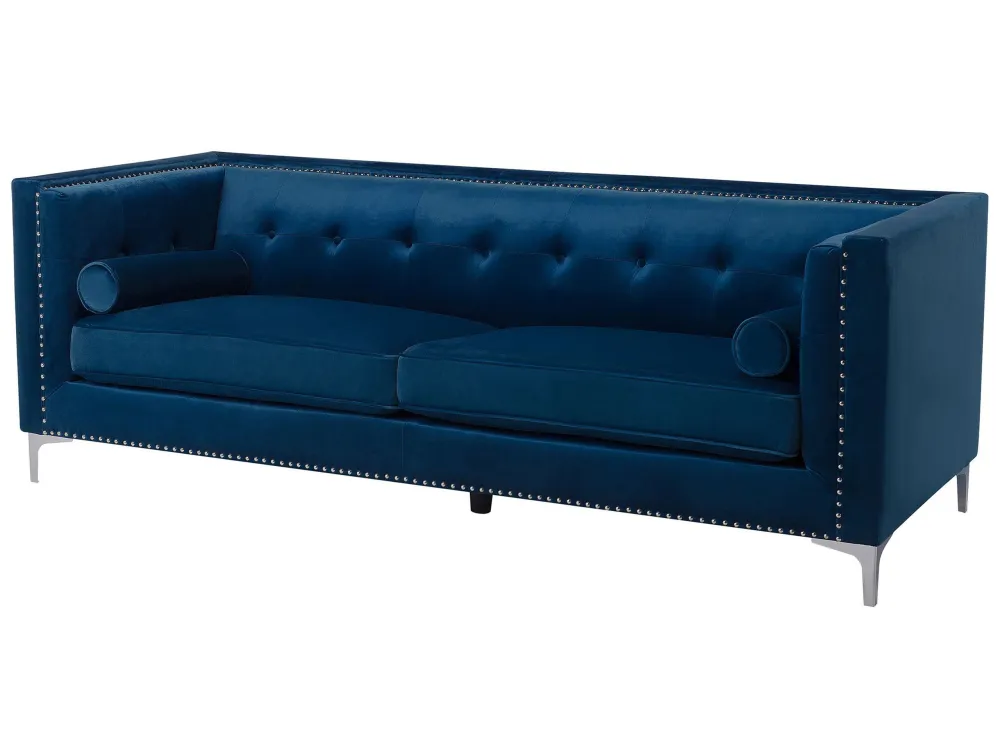 Divano 3 posti blu marino AVALDSENES