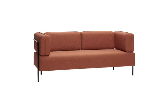 Divano 3 posti tessuto Block arancione Hübsch - 189cm