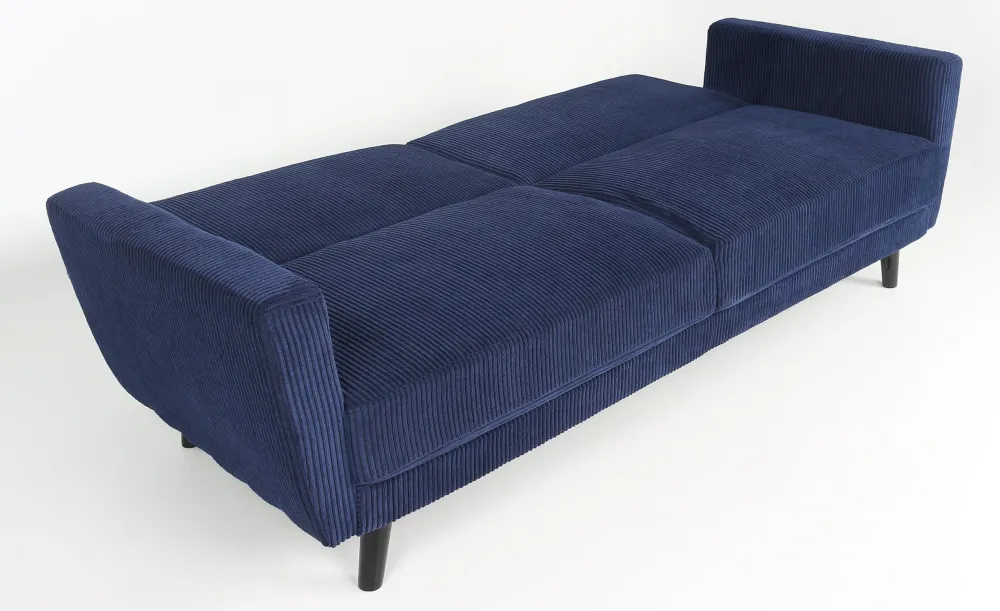 Divano trasformabile Refresha velluto blu