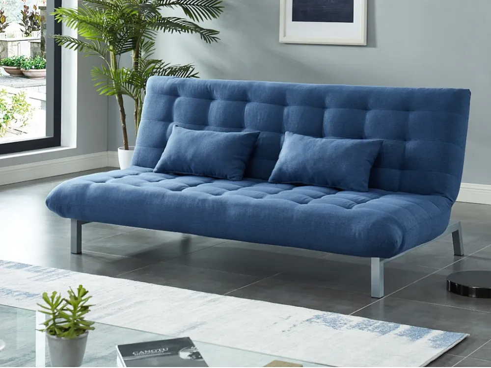 Divano-letto modulare tessuto HORNET - Colore blu