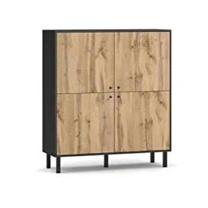 3xEliving Bewer cassettiera moderna stile legno, 140 cm 3E 3xE living.com