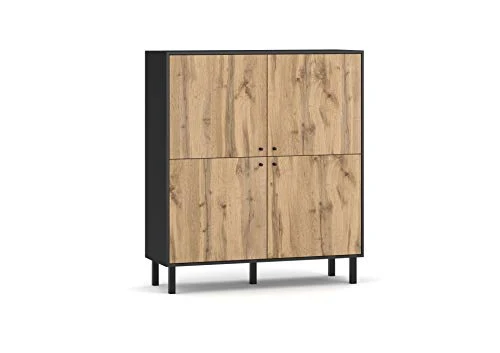 3xEliving Bewer cassettiera moderna stile legno, 140 cm 3E 3xE living.com