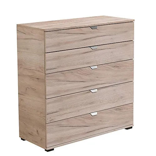 Cassettiera 5 cassetti - Vincent - 90 cm, Rovere AK&M