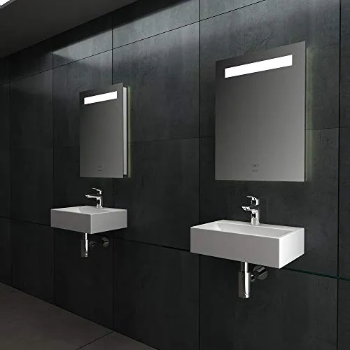 Alpenberger - Lavabo con rivestimento antibatterico ceramica, 36 x 25 cm, da appendere o da appoggio, con rivestimento nan...