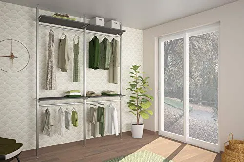 Alucabina Cabina armadio su misura con montanti autoportanti, di alta qualità. L. da 120 200 cm, H. fino 310 cm. MADE ITAL...