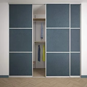 Alucabina - Porta Scorrevole 3 ante per chiusura cabina armadio. Altezza fino 304 cm SU MISURA - Larghezza fino 278 cm