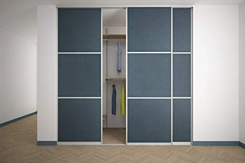 Alucabina - Porta Scorrevole 3 ante per chiusura cabina armadio. Altezza fino 304 cm SU MISURA - Larghezza fino 278 cm