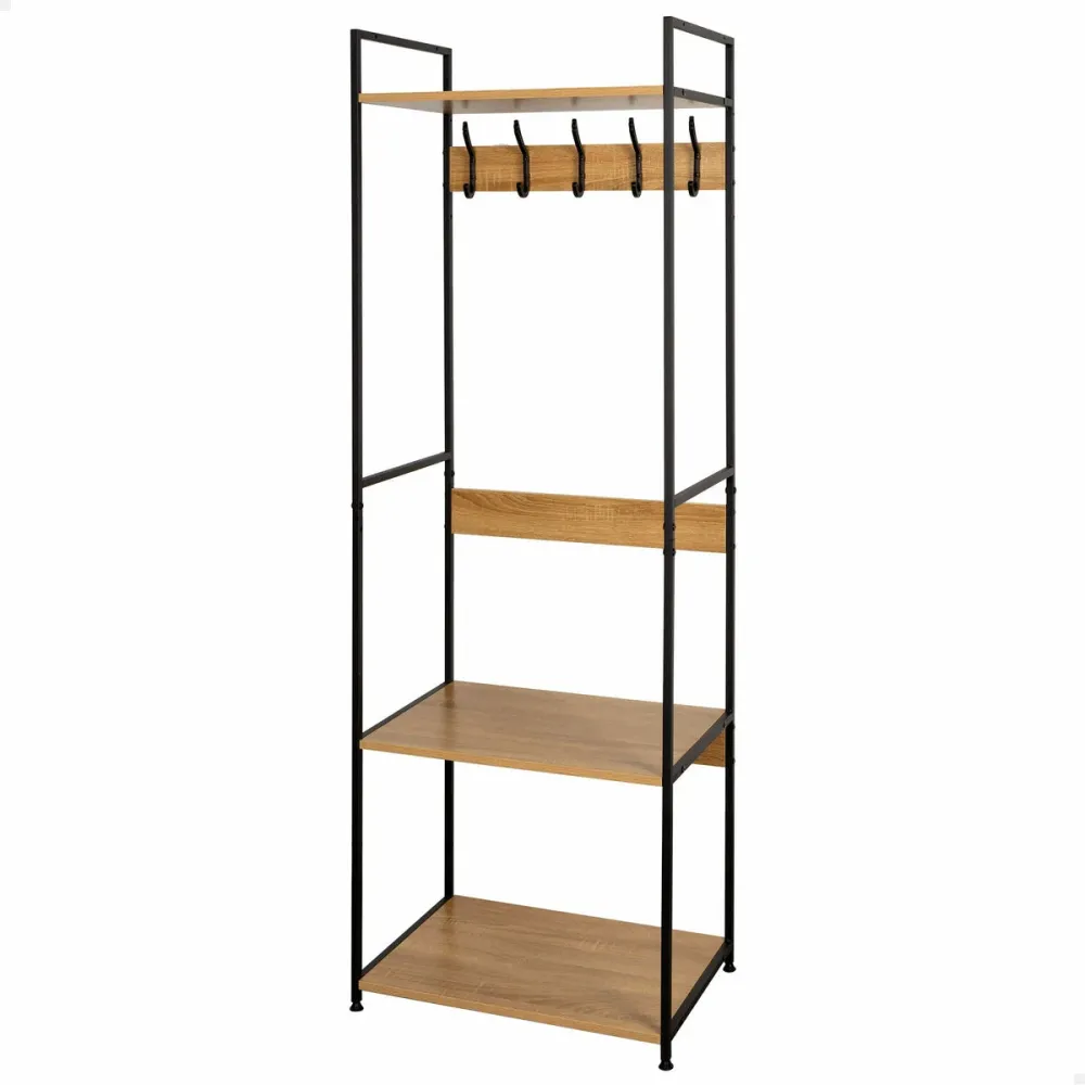 Appendiabiti con ripiano Max Home Acciaio Melammina Truciolare Minimalista 60 x 175 x 40 cm