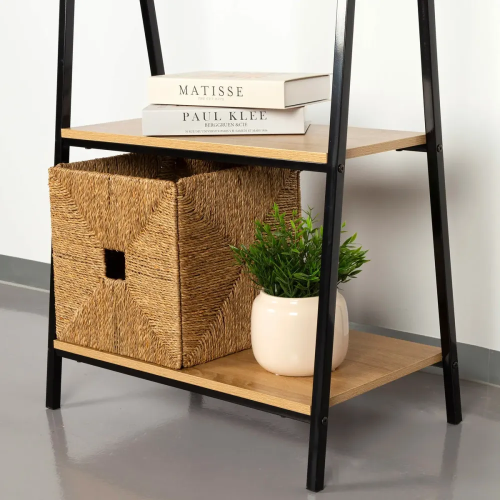 Appendiabiti con ripiano Max Home Acciaio Melammina Truciolare Minimalista 64 x 150 x 40 cm