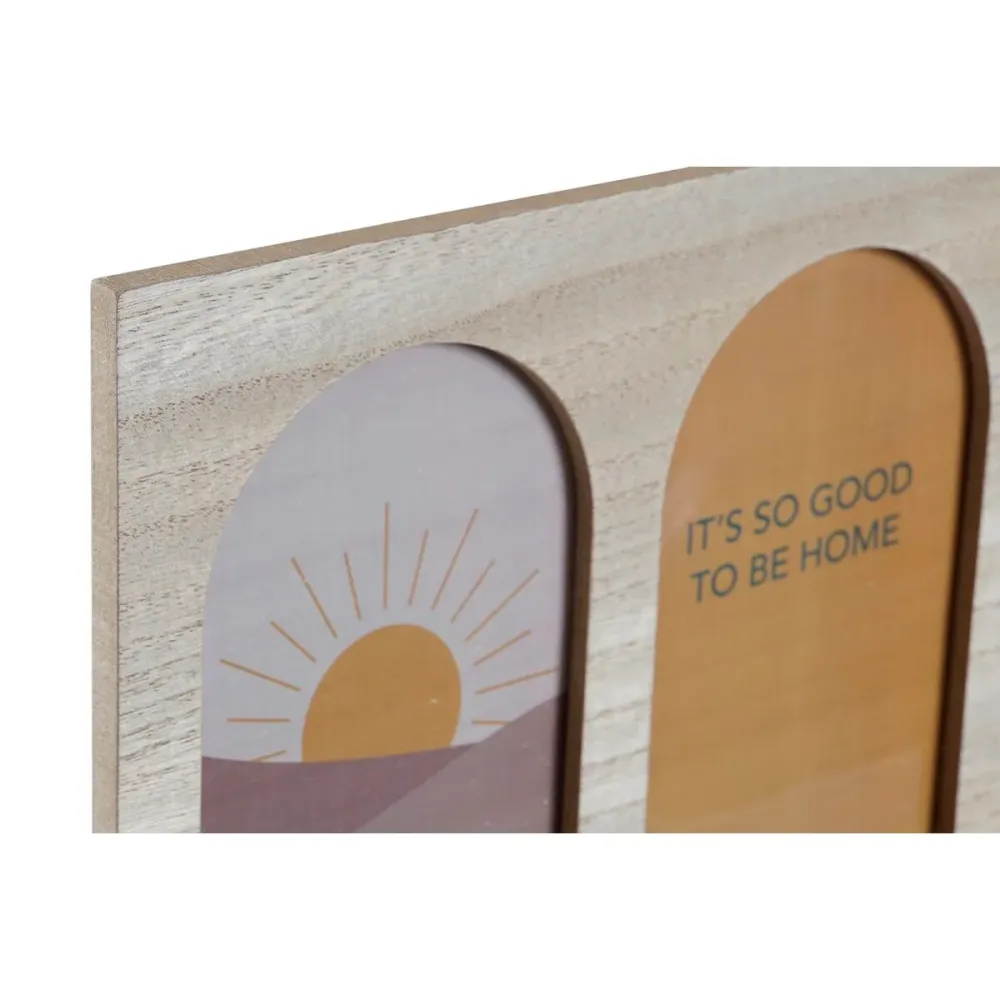 Appendiabiti DKD Home Decor Naturale Multicolore Legno MDF (56 x 5 x 23,5 cm)