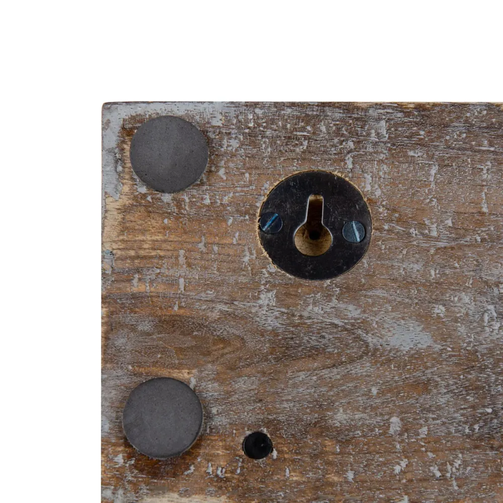 Appendiabiti da parete 45,5 x 7 x 15,5 cm Metallo Legno