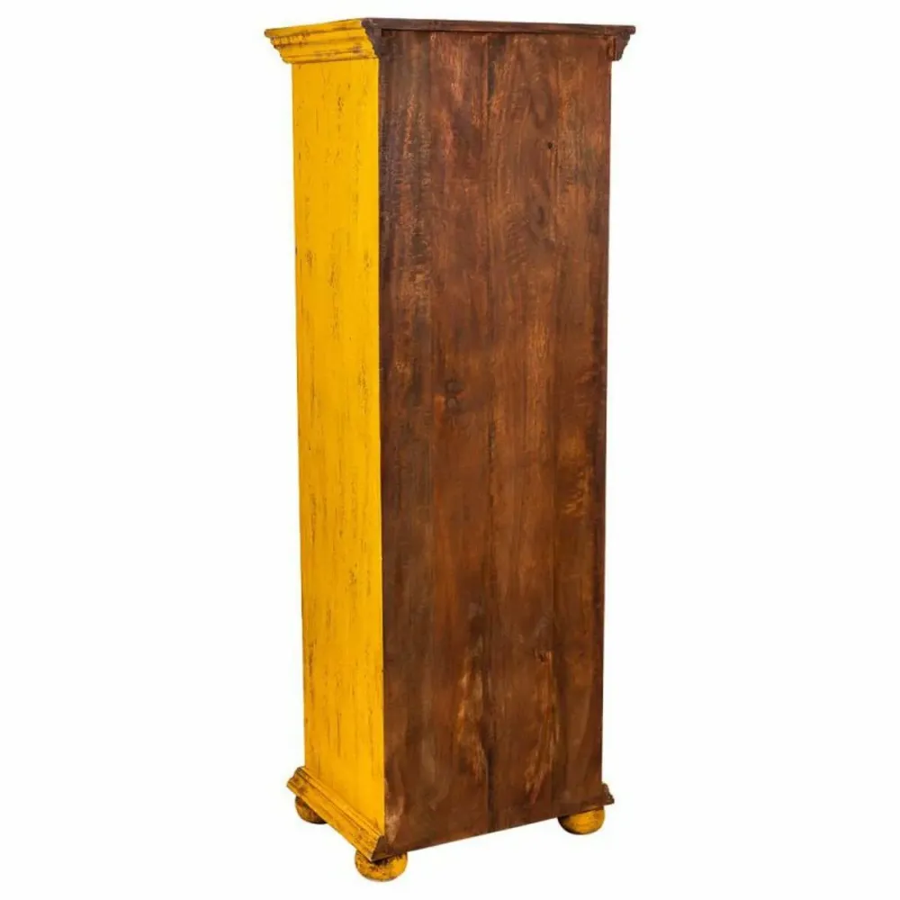 Armadio Alexandra House Living Giallo Ferro Legno di mango 40 x 149 x 53 cm