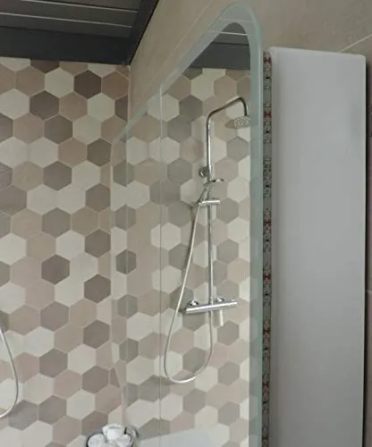Specchiera specchio bagno pensile contenitore 3 ante, fascia led, cm.70x95x13 Arredobagnoecucine