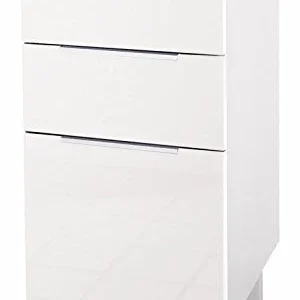 Berlenus CT4BB Giù Kitchen Cabinet con 3 cassetti Bianco Laccato 40 x 52 x 83 cm aucune