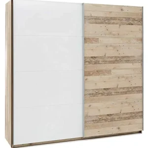 AVANTI TRENDSTORE - Carli - Arredamento per Camera da Letto, Legno Laminato di Colore Marrone Chiaro/Bianco (Old Style) (A...