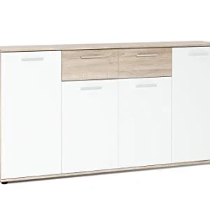 AVANTI TRENDSTORE - Jack - Sideboard con ante e cassetti colore rovere artigianale e bianco. Disponibile diverse misure. (...