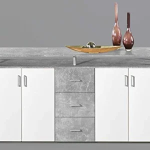 AVANTI TRENDSTORE - Lift - Comò spaziosa con 4 ante battente e 3 cassetti, laminato disponibile 2 diversi colori, dimensio...