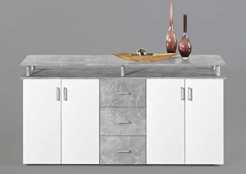 AVANTI TRENDSTORE - Lift - Comò spaziosa con 4 ante battente e 3 cassetti, laminato disponibile 2 diversi colori, dimensio...