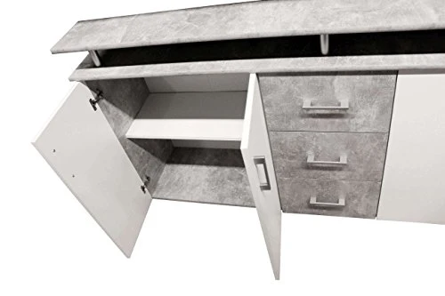 AVANTI TRENDSTORE - Lift - Comò spaziosa con 4 ante battente e 3 cassetti, laminato disponibile 2 diversi colori, dimensio...