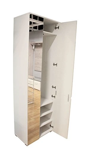 AVANTI TRENDSTORE - Spilla - Arredamento da Ingresso Elegante, Laminato di Colore Bianco Opaco con Lati Anteriori Bianco L...