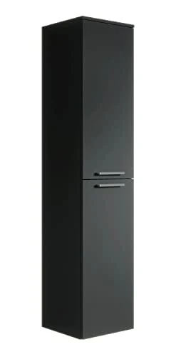 Saturnus, Armadietto da bagno, 130 cm, colore nero Badplaats B.V.