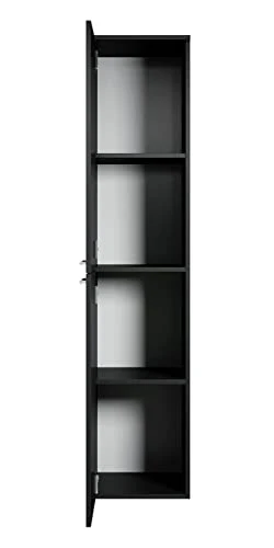 Saturnus, Armadietto da bagno, 130 cm, colore nero Badplaats B.V.
