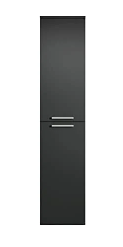 Saturnus, Armadietto da bagno, 130 cm, colore nero Badplaats B.V.